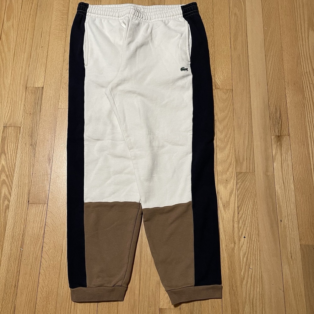 LACOSTE SPORT Regular Fit Colorblock Crocodile Jogger Track Sweatpants Size XL